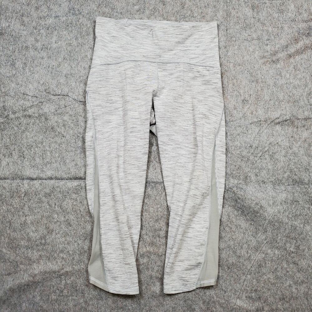 Lululemon Leggings Womens 6 Train Times Crop 17" Wee Are From‎ Space Ice Alpine